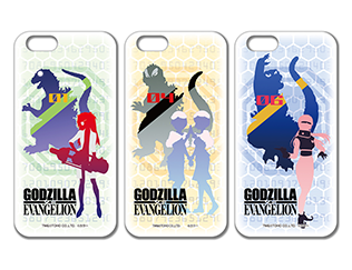 ゴジラ対エヴァンゲリオン iPhoneケース(ゴジラ対アスカ/モスゴジ対レイ/大戦争ゴジラ対マリ)